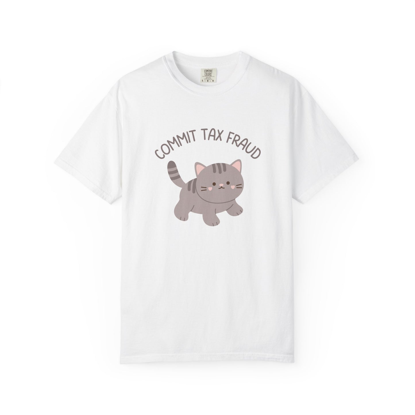 Commit Tax Fraud Cute Kitty Relaxed Fit Tee