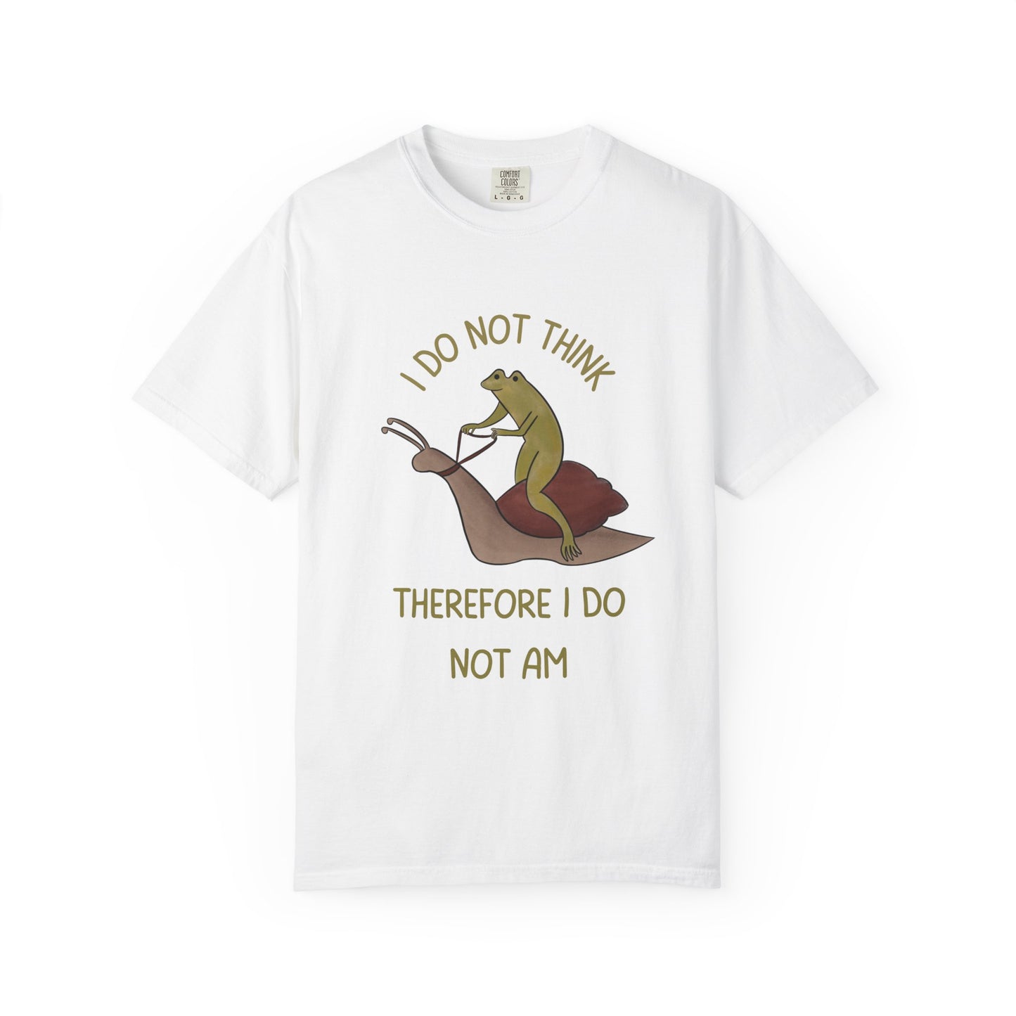 I Do Not Think Therefore I Do Not Am Relaxed Fit Tee