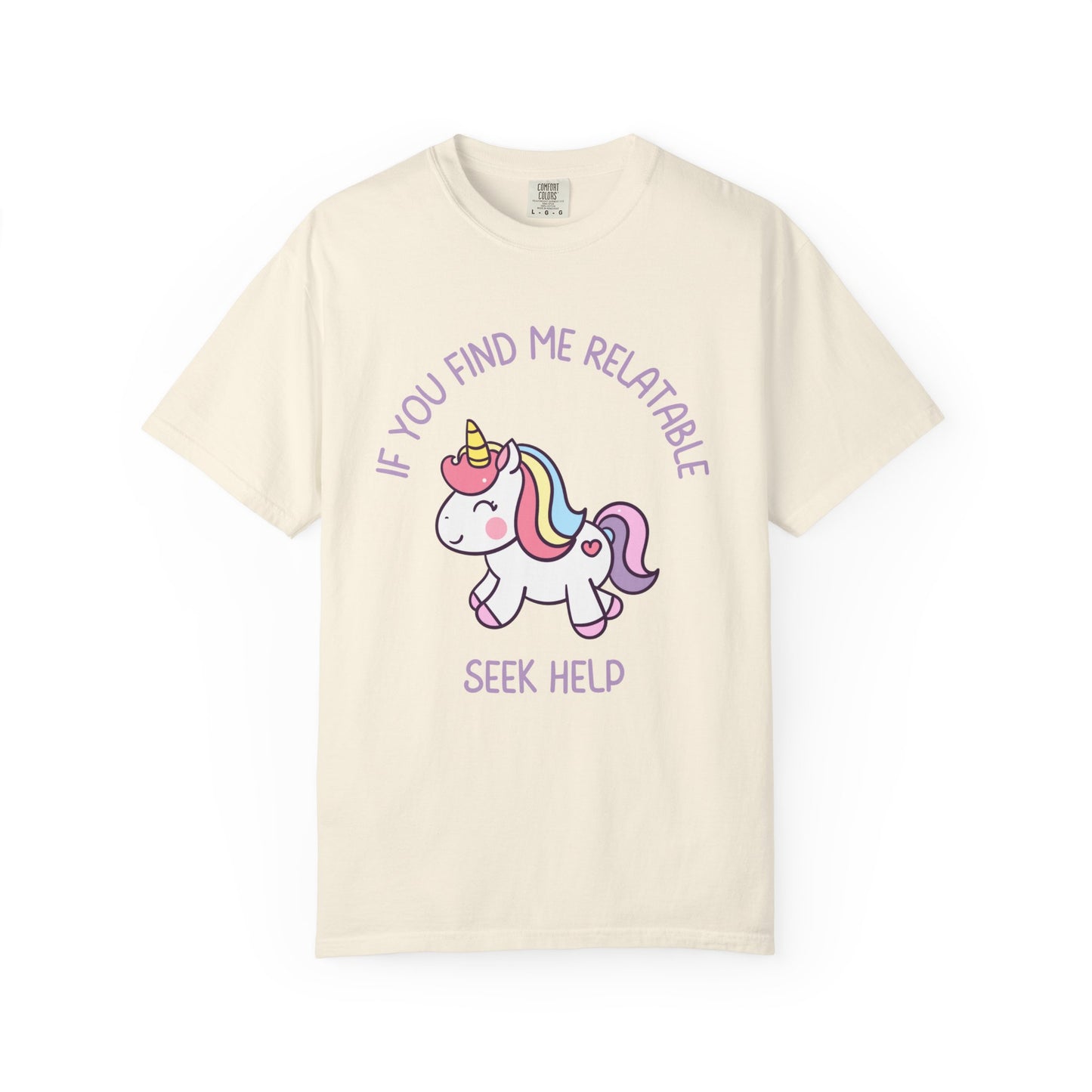 If You Find Me Relatable Seek Help Relaxed Fit Tee