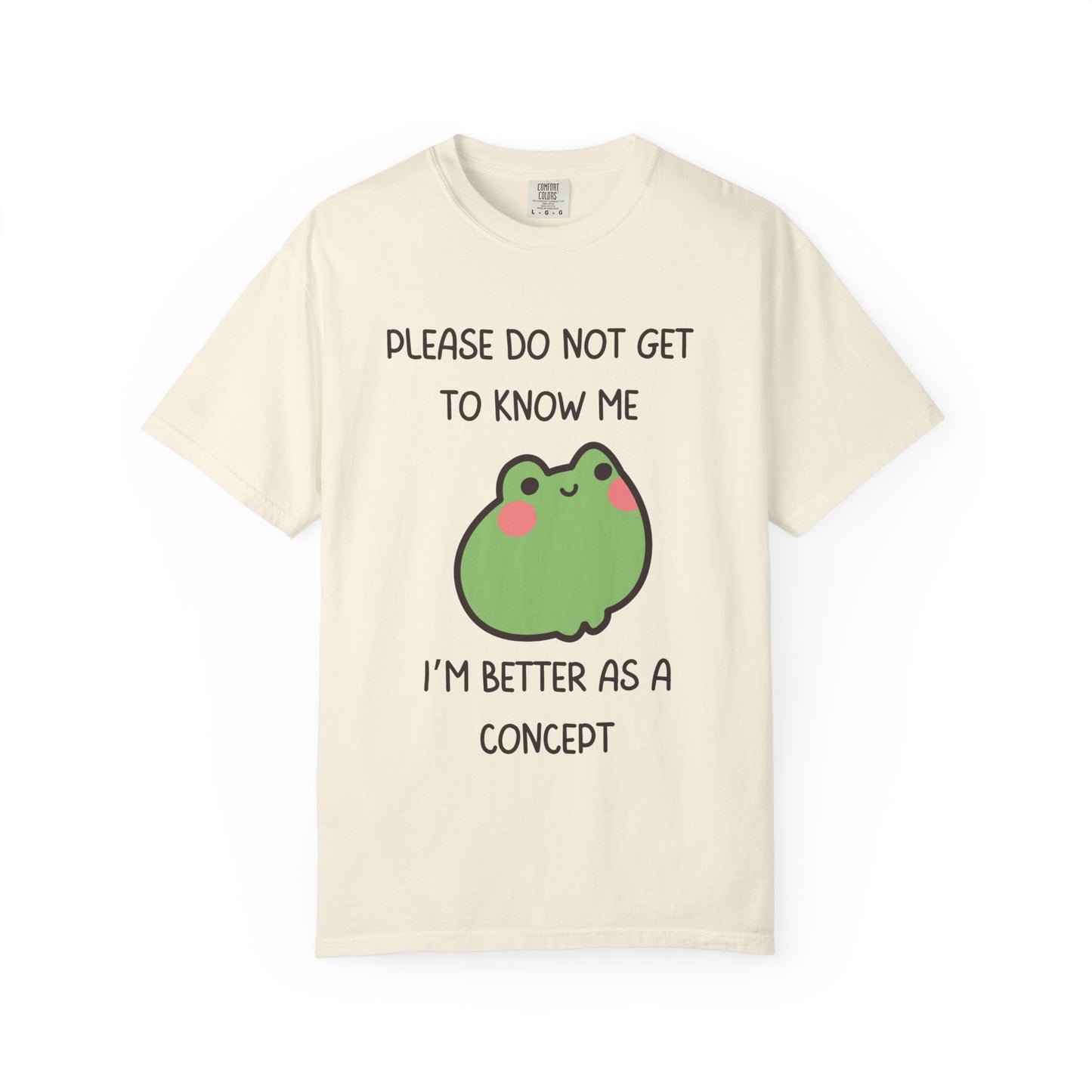 Please Do Not Get To Know Me, I'm Better As A Concept Relaxed Fit Tee