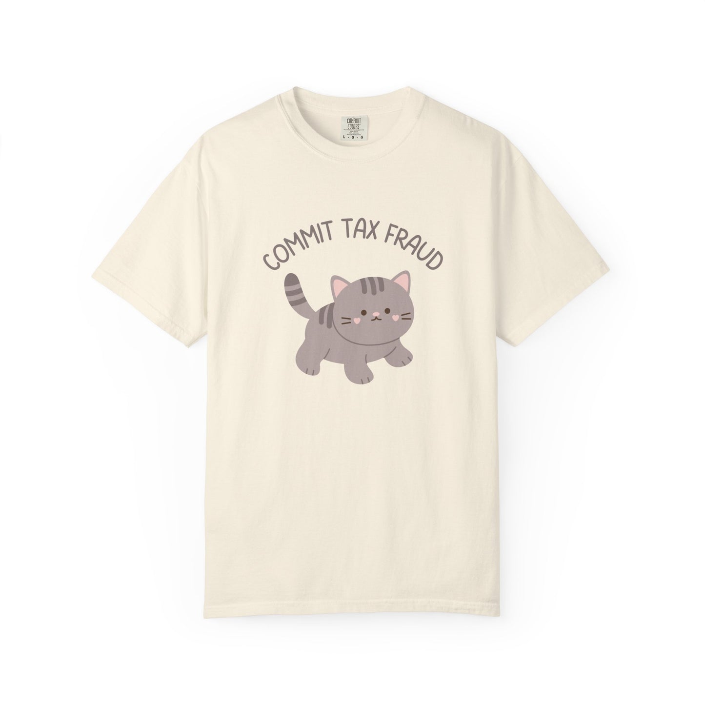 Commit Tax Fraud Cute Kitty Relaxed Fit Tee