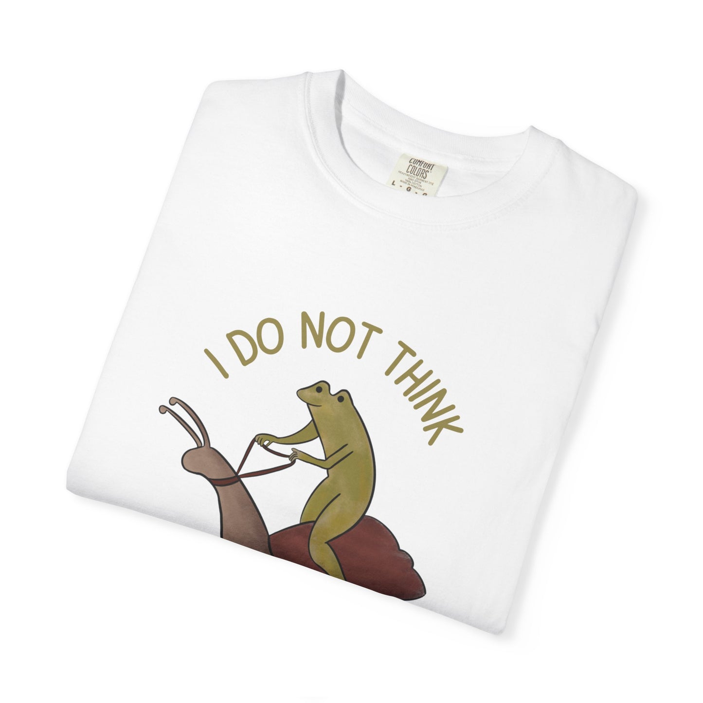I Do Not Think Therefore I Do Not Am Relaxed Fit Tee