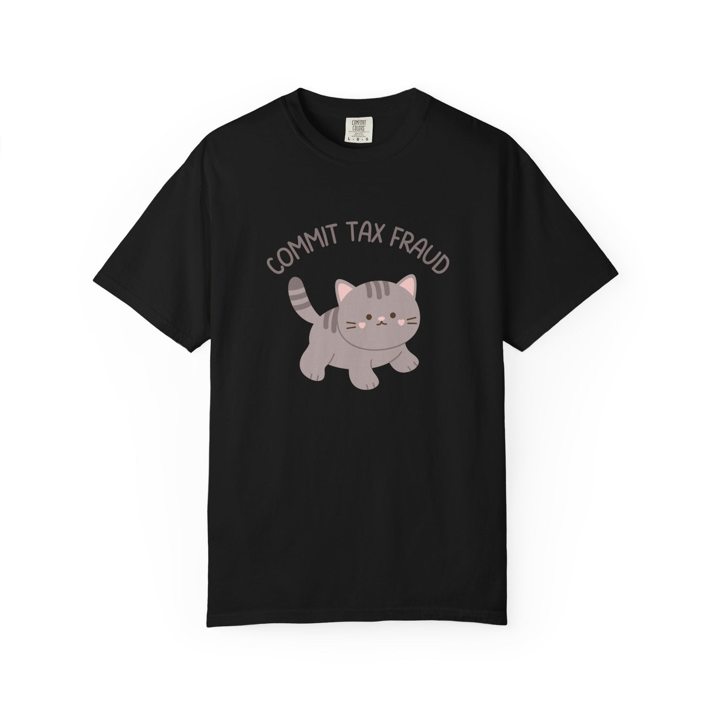 Commit Tax Fraud Cute Kitty Relaxed Fit Tee